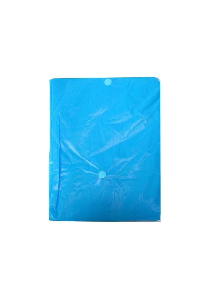 Daiso معطف مطر للأطفال من دايسو - ملابس مطر خفيفة الوزن ومقاومة للماء للأطفال من عمر 1-5 سنوات، أزرق - Image 3